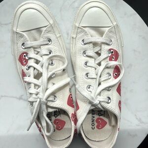 Converse x Commes des Garçons PLAY Sneakers, Sz 7